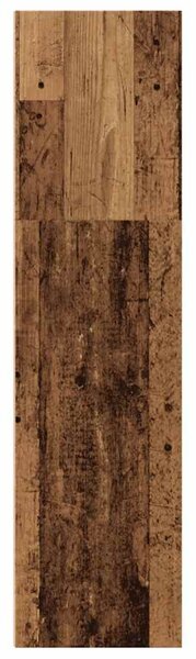 Antik fa színű szerelt fa könyvespolc 60 x 30 x 114 cm