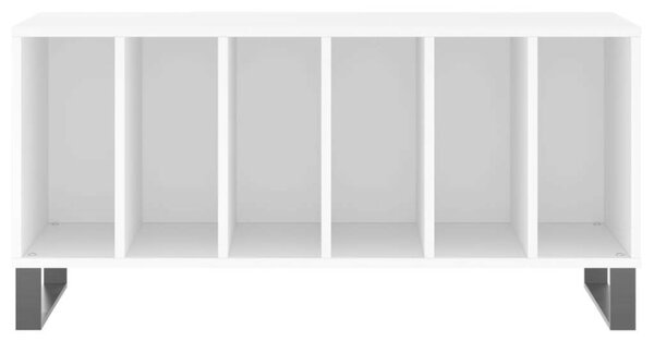 Fehér szerelt fa hanglemezszekrény 100 x 38 x 48 cm