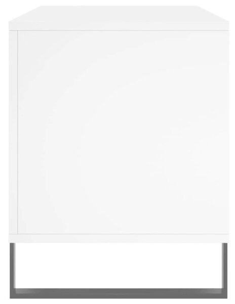 Fehér szerelt fa hanglemezszekrény 100 x 38 x 48 cm