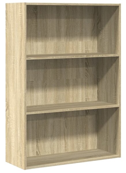 Sonoma tölgy színű szerelt fa könyvespolc 80 x 30 x 114 cm