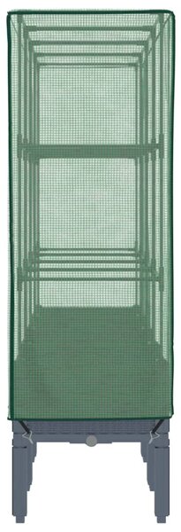 Rattan megjelenésű magaságyás melegháztakaróval 160x40x140 cm