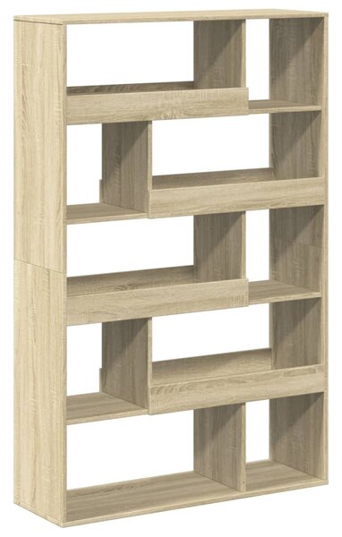 Sonoma tölgy színű szerelt fa könyvszekrény 100 x 33 x 156,5 cm