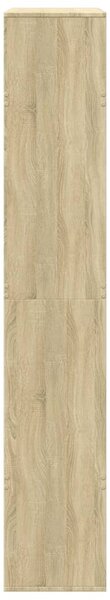 Sonoma tölgy színű szerelt fa térelválasztó 100 x 33 x 187,5 cm