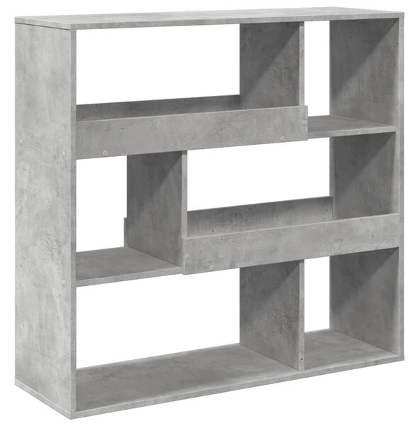 Betonszürke szerelt fa térelválasztó 100 x 33 x 94,5 cm