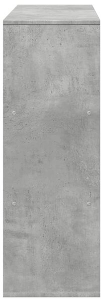 Betonszürke szerelt fa térelválasztó 100 x 33 x 94,5 cm