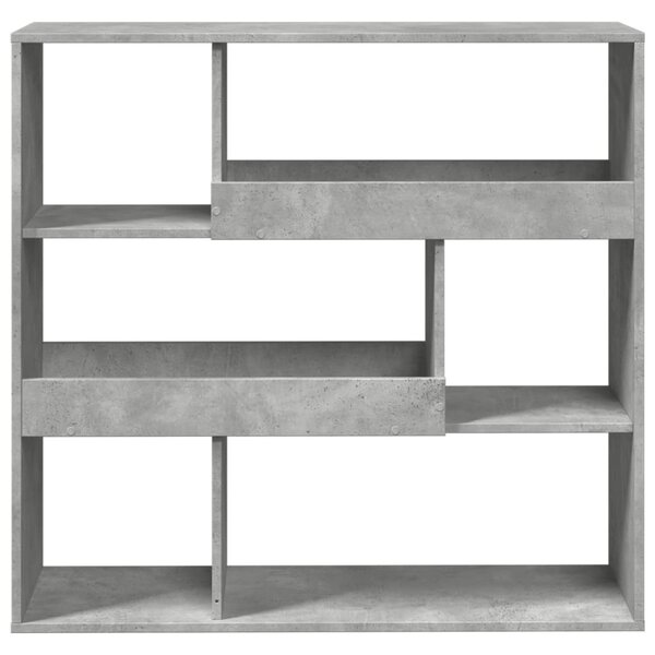 Betonszürke szerelt fa térelválasztó 100 x 33 x 94,5 cm