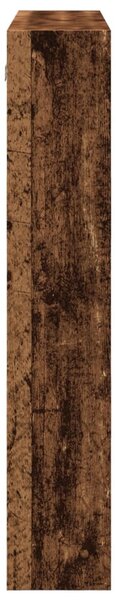 Antik fa színű szerelt fa faliszekrény 80 x 15 x 80 cm