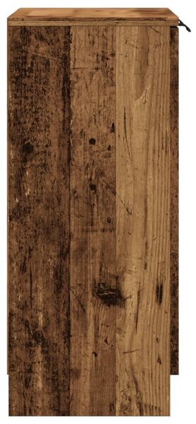 Antik fa színű szerelt fa tálalószekrény 60 x 30 x 70 cm