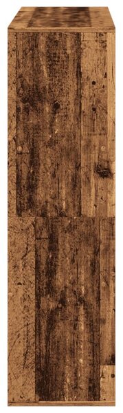 Antik fa színű szerelt fa térelválasztó 100 x 33 x 115 cm
