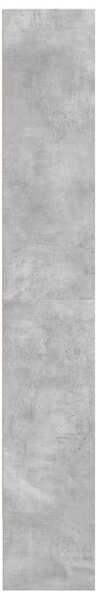 Betonszürke szerelt fa könyvszekrény 80 x 30 x 189 cm