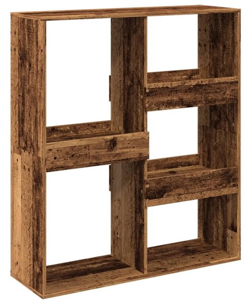 Antik fa színű szerelt fa térelválasztó 100 x 33 x 115 cm