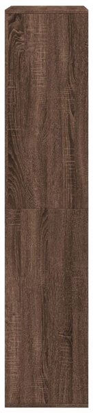 Barna tölgy színű szerelt fa könyvszekrény 100 x 33 x 155,5 cm