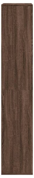 Barna tölgy színű szerelt fa térelválasztó 100 x 33 x 175 cm