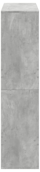 Betonszürke szerelt fa térelválasztó 100 x 33 x 135 cm