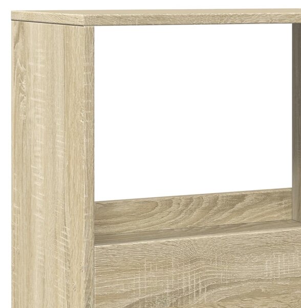 Sonoma tölgy színű szerelt fa könyvespolc 100 x 33 x 155,5 cm