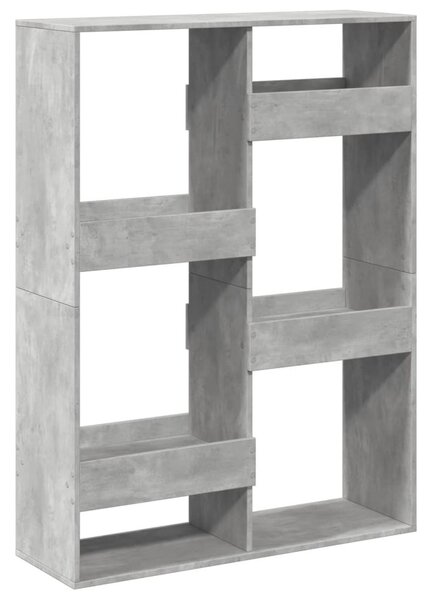 Betonszürke szerelt fa térelválasztó 100 x 33 x 135 cm