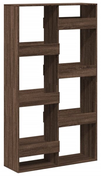 Barna tölgy színű szerelt fa térelválasztó 100 x 33 x 175 cm