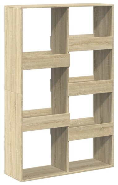 Sonoma tölgy színű szerelt fa könyvespolc 100 x 33 x 155,5 cm