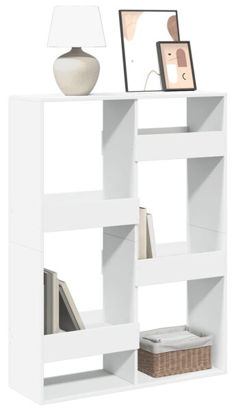 Fehér szerelt fa könyvespolc 100 x 33 x 135 cm