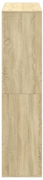 Sonoma tölgy színű szerelt fa könyvespolc 100 x 33 x 135 cm