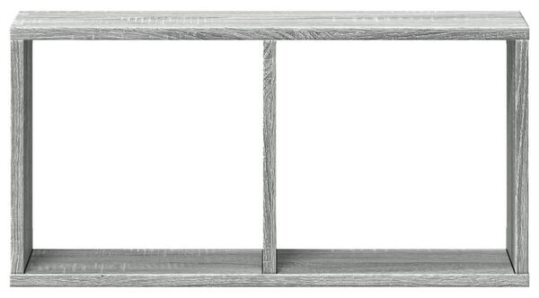 Szürke sonoma színű szerelt fa faliszekrény 60 x 16 x 30 cm