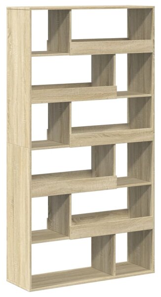 Sonoma tölgy színű szerelt fa könyvespolc 100 x 33 x 187,5 cm