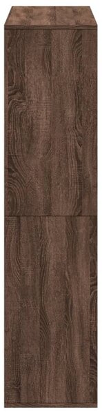 Barna tölgy színű szerelt fa térelválasztó 100 x 33 x 135 cm