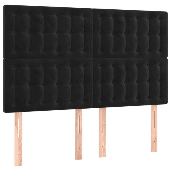LED-es Fejtámla - Fekete Bársony - 144x128cm