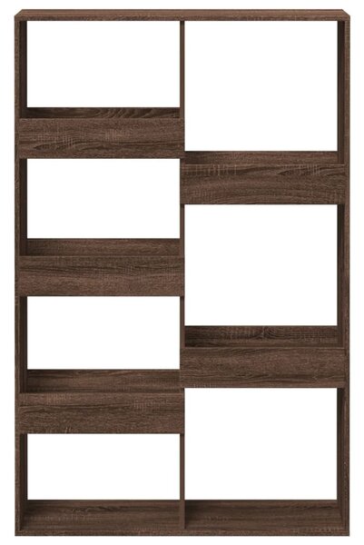 Barna tölgy színű szerelt fa könyvszekrény 100 x 33 x 155,5 cm
