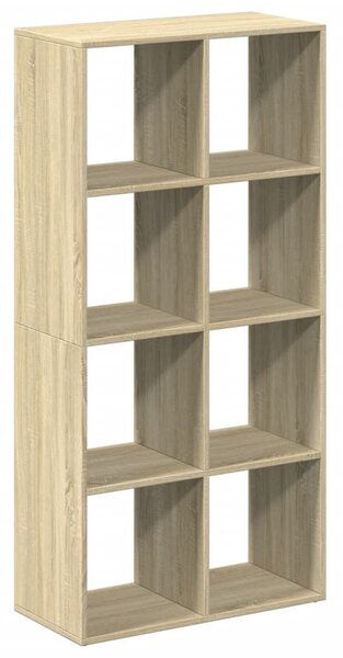 Sonoma tölgy szerelt fa elválasztó könyvespolc 69,5x29x137,5 cm