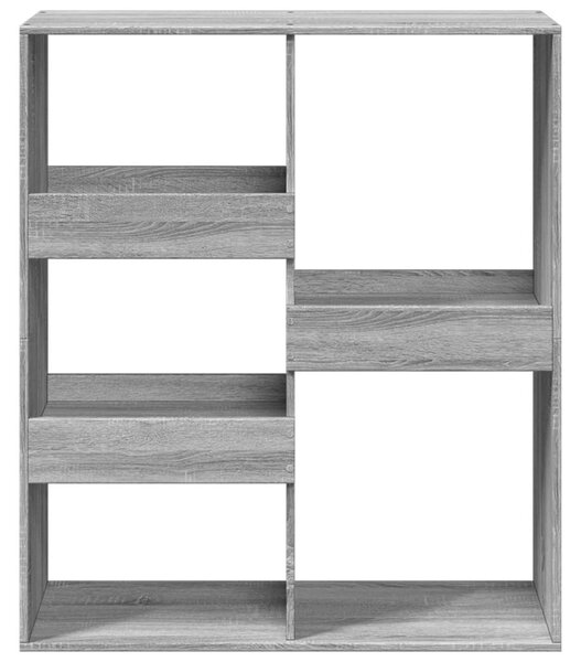 Szürke sonoma színű szerelt fa térelválasztó 100x33x115 cm
