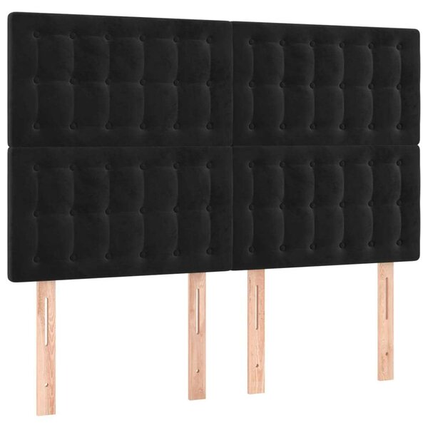 LED-es Fejtámla - Fekete Bársony - 144x128cm