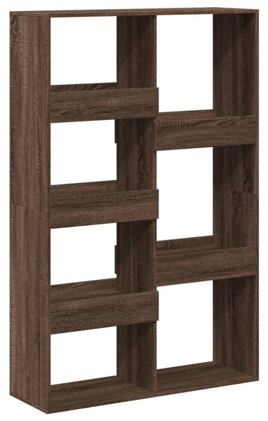 Barna tölgy színű szerelt fa könyvszekrény 100 x 33 x 155,5 cm