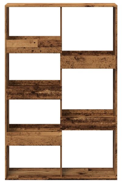 Antik fa színű szerelt fa könyvespolc 100 x 33 x 155,5 cm