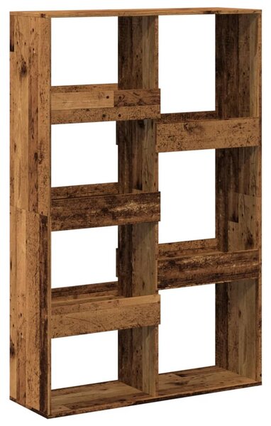 Antik fa színű szerelt fa könyvespolc 100 x 33 x 155,5 cm