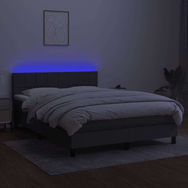 Modern LED Ágy - Szövet - 140x200 cm