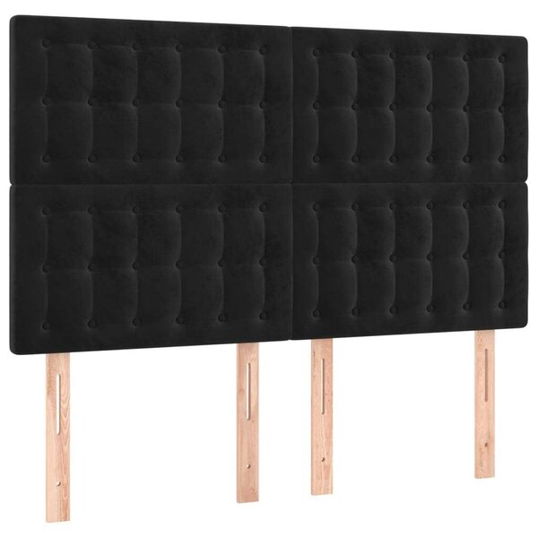 LED-es Fejtámla - Fekete Bársony - 144x128cm