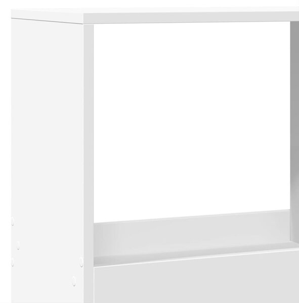 Fehér szerelt fa könyvespolc 100 x 33 x 175 cm