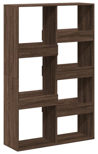 Barna tölgy színű szerelt fa könyvszekrény 100 x 33 x 155,5 cm
