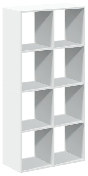 Fehér szobaparaván, könyvespolc, 69,5 x 29 x 137,5 cm, rétegelt fából