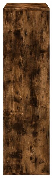 Füstös tölgy szerelt fa elválasztó könyvespolc 69,5x29x103,5 cm