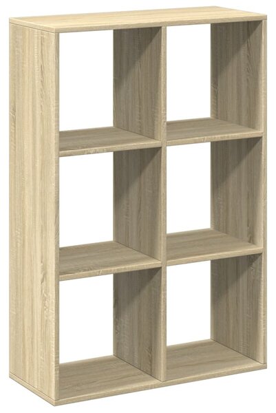 Sonoma tölgy szerelt fa elválasztó könyvespolc 69,5x29x103,5 cm
