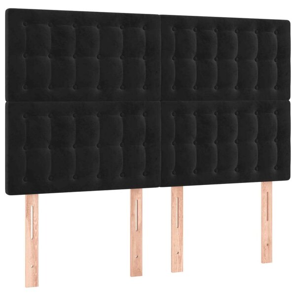 VIDAXL - Bársony Ágy LED Világítással - 140x190 cm