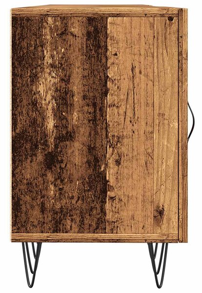 Antik fa színű szerelt fa TV-szekrény 150 x 30 x 50 cm