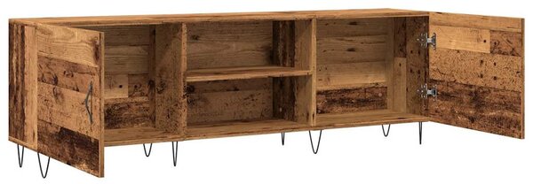 Antik fa színű szerelt fa TV-szekrény 150 x 30 x 50 cm