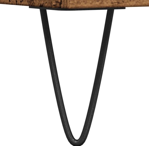 Antik fa színű szerelt fa TV-szekrény 150 x 30 x 50 cm
