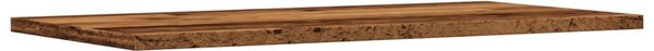 4 db antik fa színű szerelt fa fali polc 60 x 30 x 1,5 cm