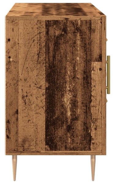Antik fa színű szerelt fa tálalószekrény 100 x 36 x 60 cm