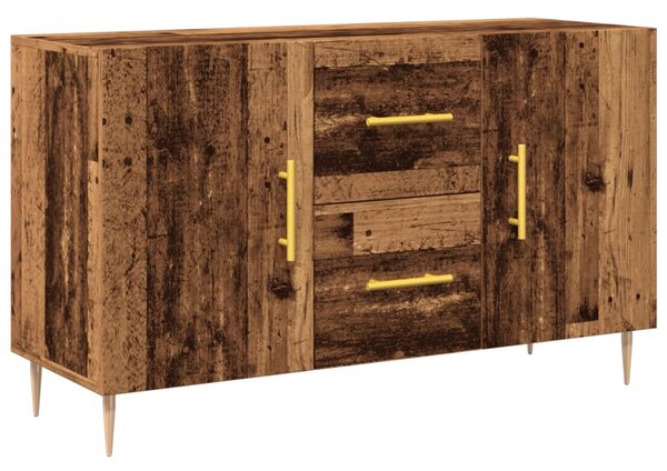 Antik fa színű szerelt fa tálalószekrény 100 x 36 x 60 cm