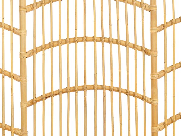 Ágy Rattan DOMEYROT 180 x 200 cm Világosbarna